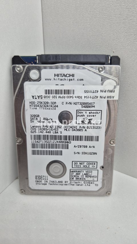 Жесткий диск Hitachi 320GB 2.5" HTS543232A7A384 SATA для ноутбука