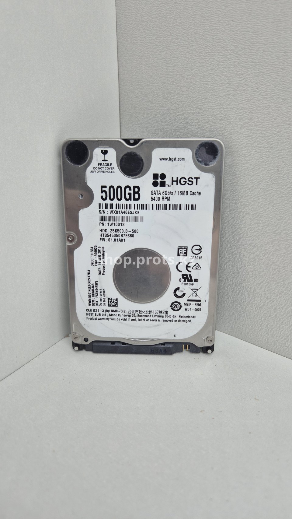 Жесткий диск HGST 500GB 2.5" HTS545050B7E660 SATA для ноутбука