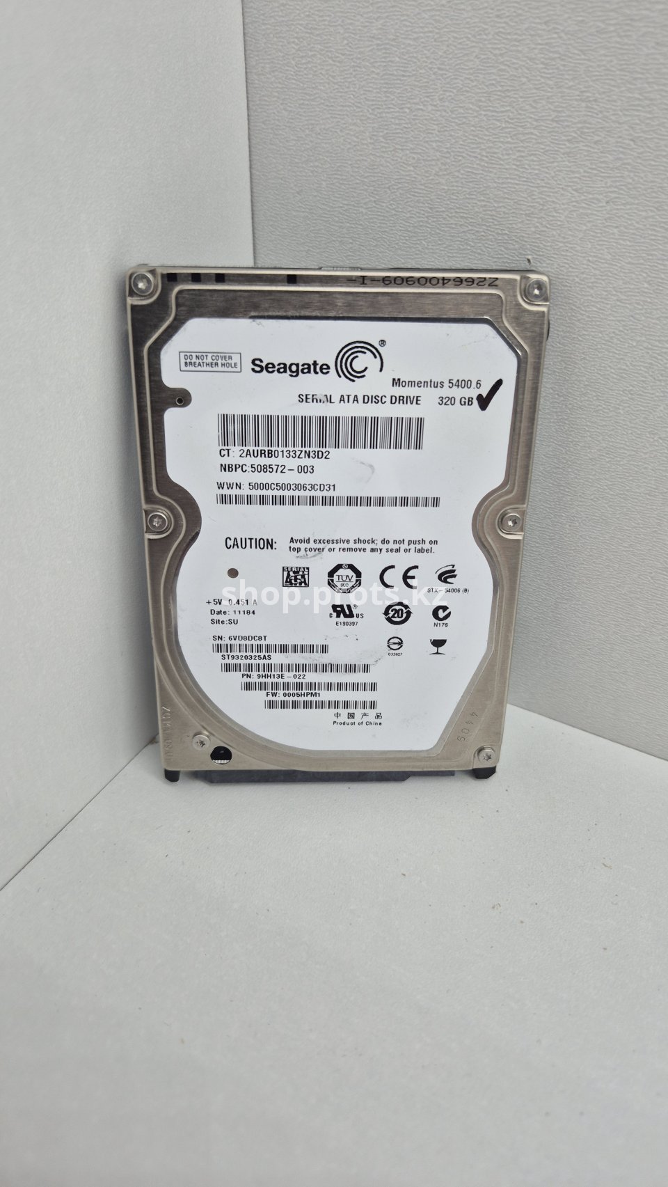 Қатты диск Seagate 320GB 2.5" ST9320325AS SATA ноутбук үшін